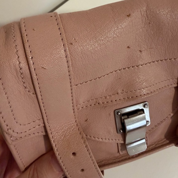 Proenza Schouler PS1 Pink mini crossbody bag with silver hardware - Picture 12 of 12
